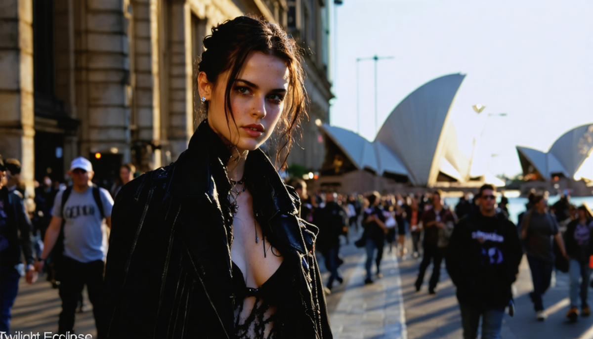 découvrez comment kristen stewart charme sydney avec son style unique lors du tournage de twilight eclipse, alliant élégance et originalité sur le plateau.