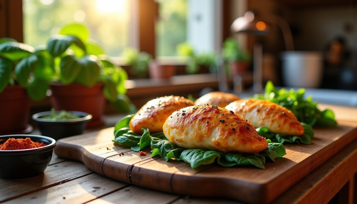 Poulet trop sec ? Découvrez comment ce blanc farci aux épinards et mozzarella devient fondant en évitant une erreur au four