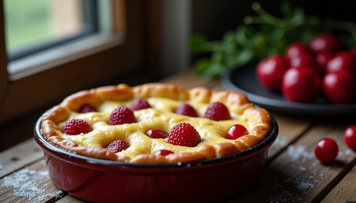 Dites adieu aux clafoutis caoutchouteux : la recette secrète du clafoutis aux cerises en 6 ingrédients avec un ajout surprenant