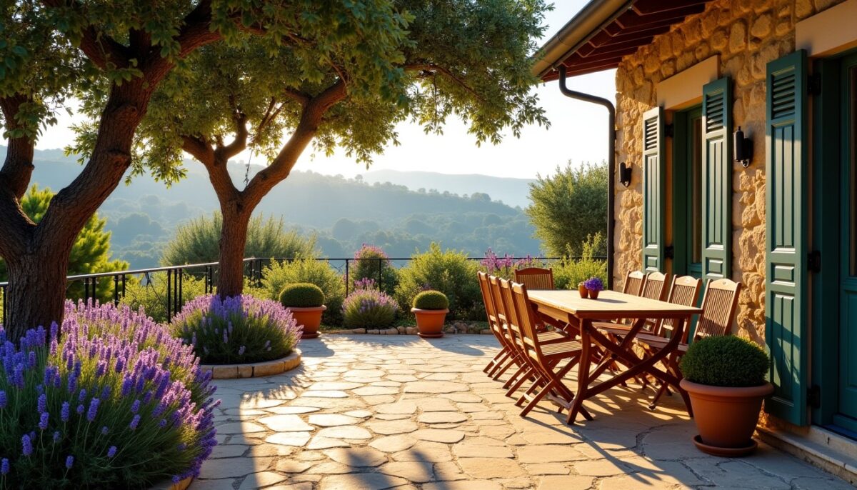 Olivier et lavande : 10 astuces pour métamorphoser une simple dalle grise en terrasse méditerranéenne dès cet été