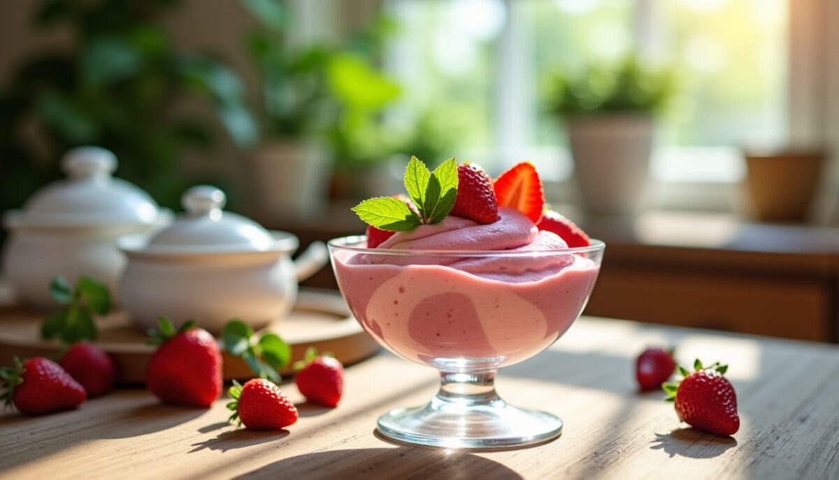 Mousse de fraises ultra légère sans cuisson ni gélatine : le secret d'une texture parfaite grâce aux blancs en neige